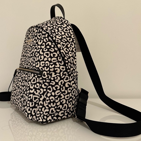 Kate Spade New York Chelsea Leopard Heart Medium Backpack - Picture 8 of 13